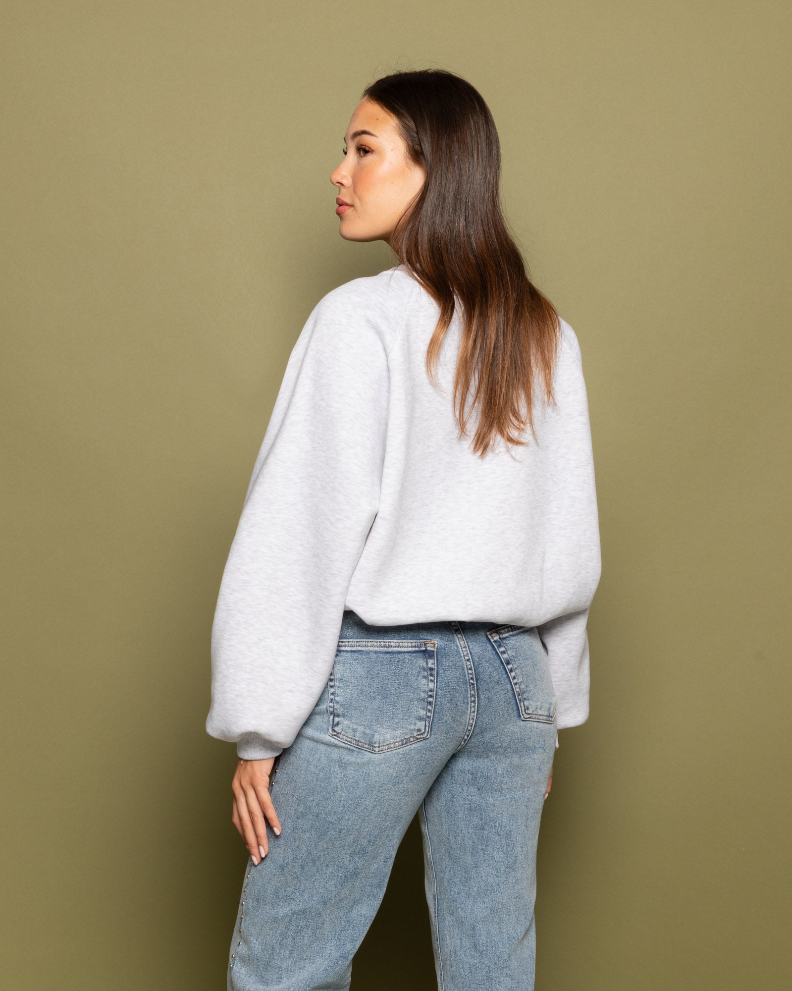 EVA OVERSIZED SWEATER LIGHT GREY
