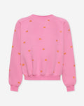 EVA HEART OVERSIZED SWEATER PINK