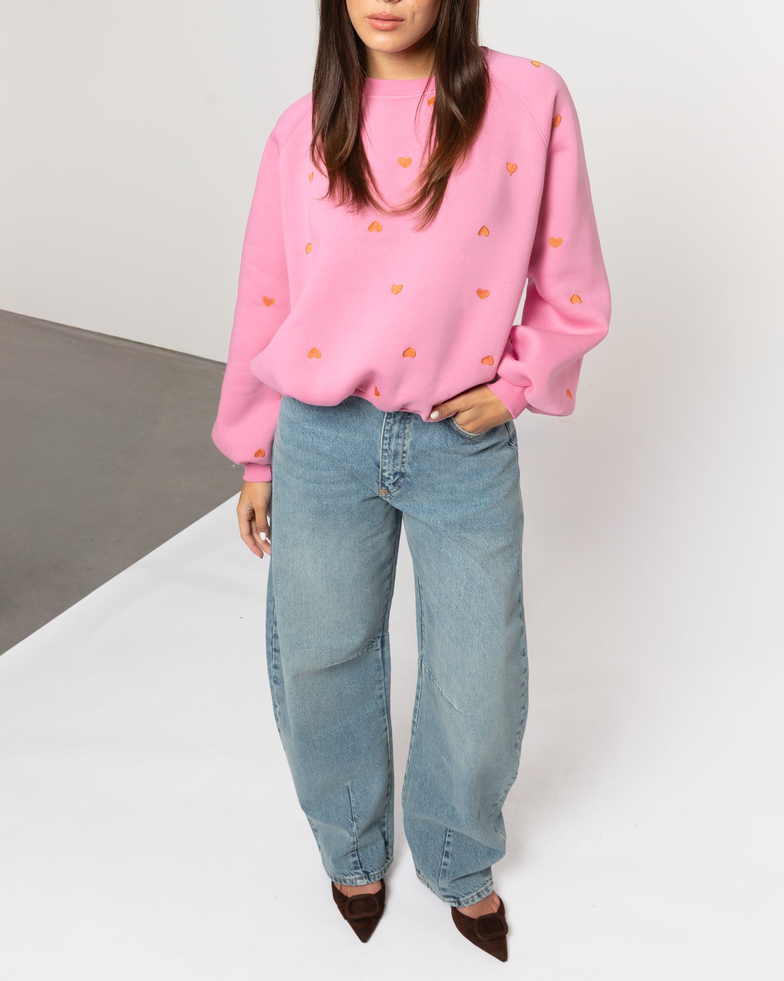 BARREL LEG JEANS BLAUW