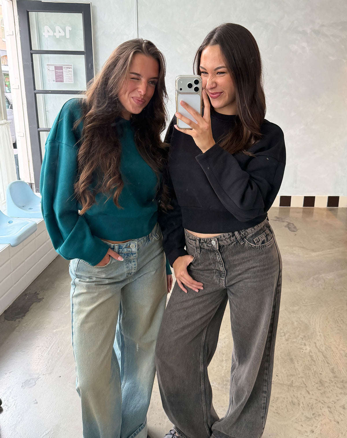 ARCH SWEATER TEAL