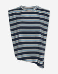 PADDED STRIPE TEE MARINEBLAUW