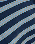 STRIPE PADDED SHOULDER LONG SLEEVE TEE MARINEBLAUW