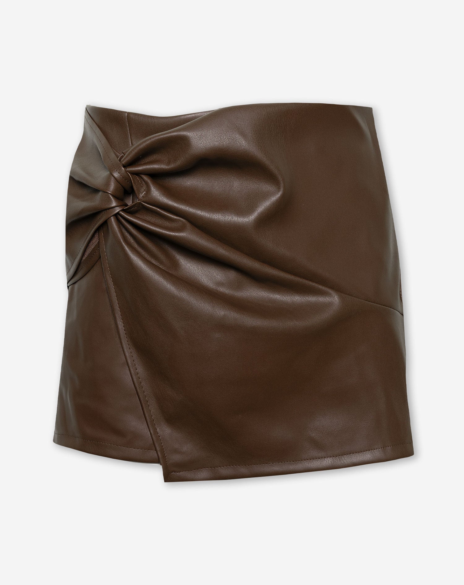 SOPHIE PU SKORT BROWN