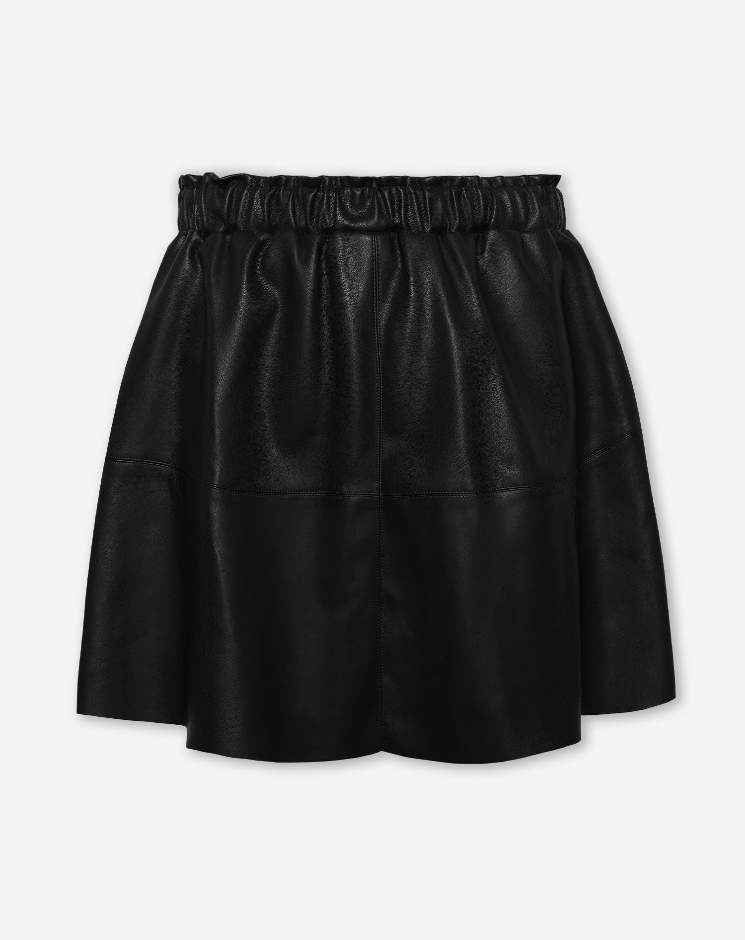 EVY FAUX LEATHER SKIRT BLACK