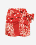 BANDANA WRAP SKIRT ROOD
