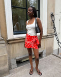 BANDANA WRAP SKIRT ROOD