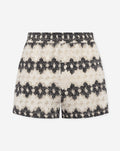 EMBER FLOWER CROCHET SHORTS BLACK
