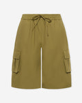 DILARA CARGO SHORTS LICHT OLIJFGROEN