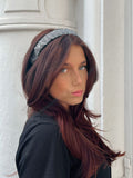 STRASS ALLOVER HEADBAND ZWART