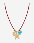 BEADS CORD NECKLACE ROOD