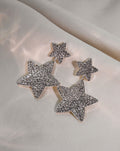 TWO STAR DIAMOND EARRINGS