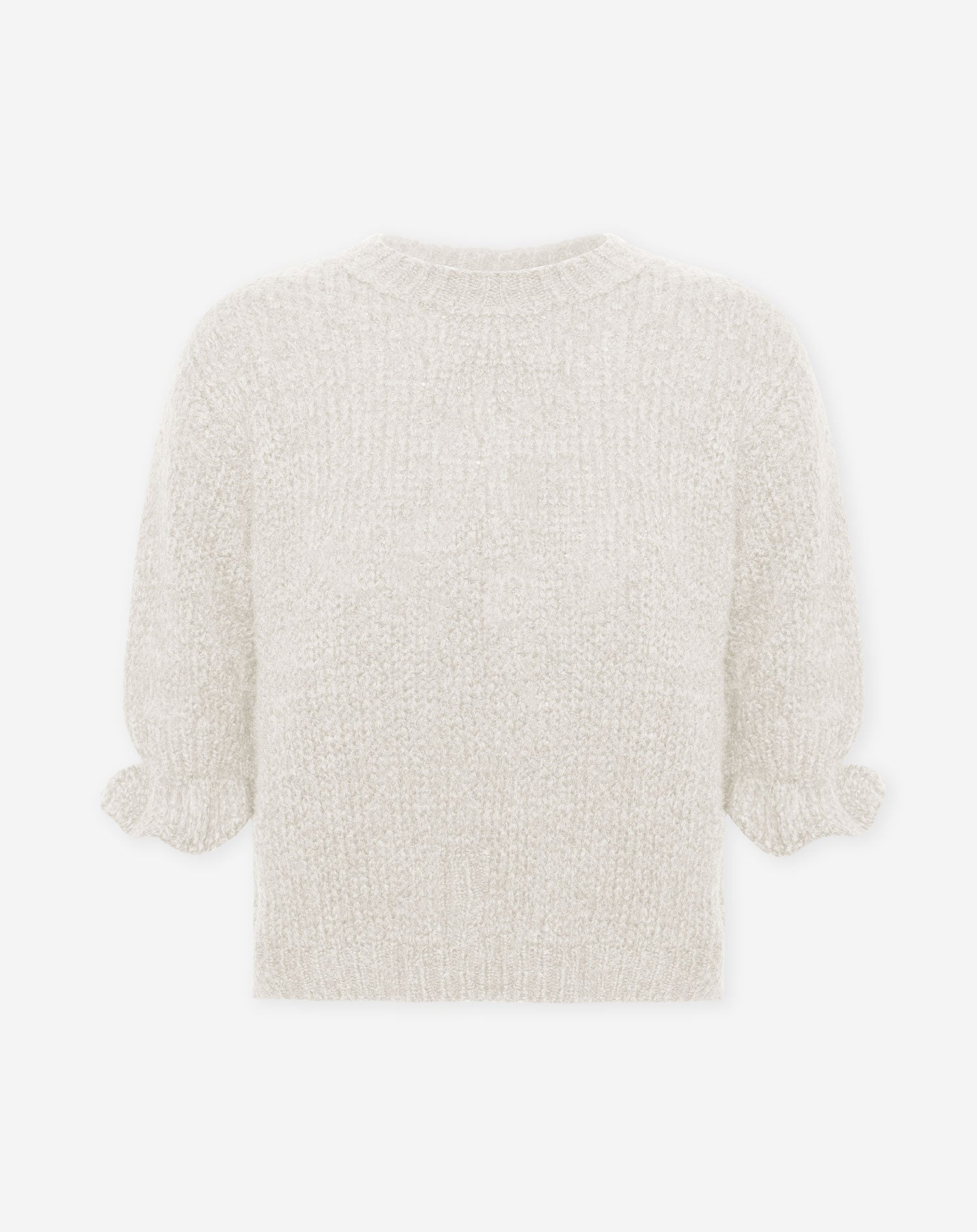 JAMIE FRILL KNIT CRÈME