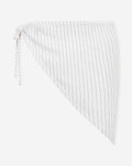 PINSTRIPE LINEN SCARF WIT